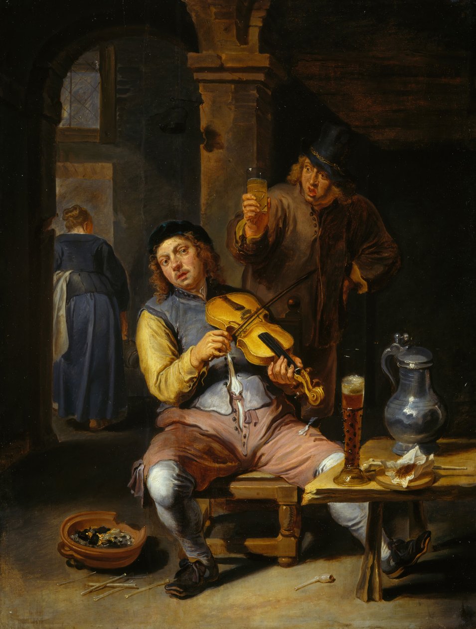Sokea viulunsoittaja, 1637-1677. tekijältä Willem van Herp