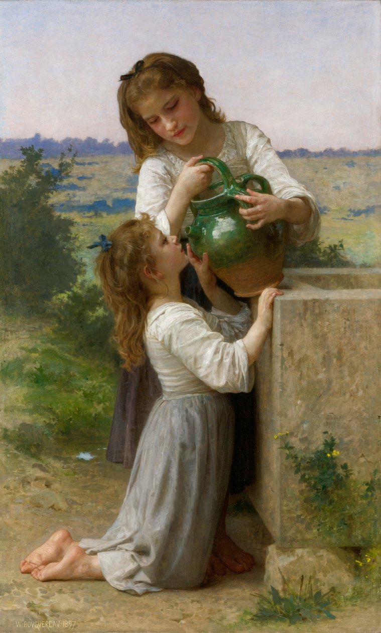 F la fontaine tekijältä William Adolphe Bouguereau