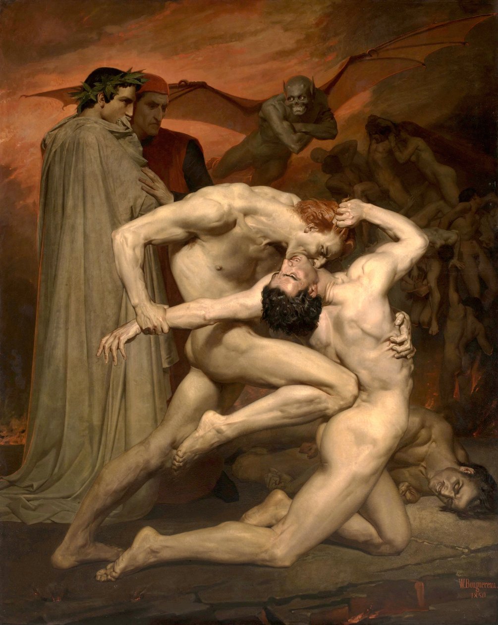 Dante ja Virgile tekijältä William Adolphe Bouguereau