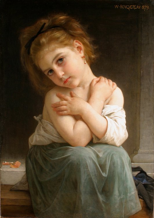 La Frileuse tekijältä William Adolphe Bouguereau
