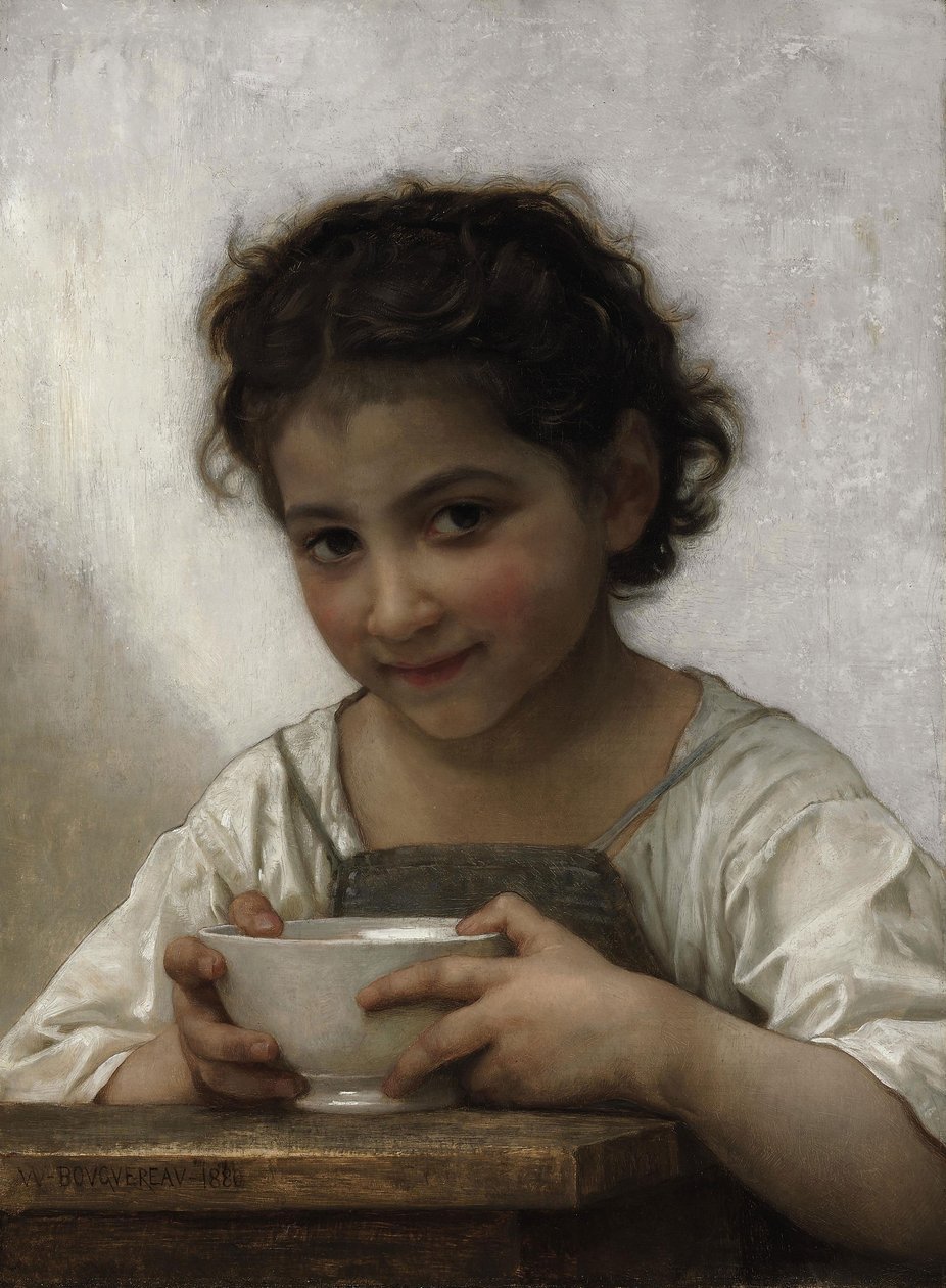 La soupe au lait tekijältä William Adolphe Bouguereau