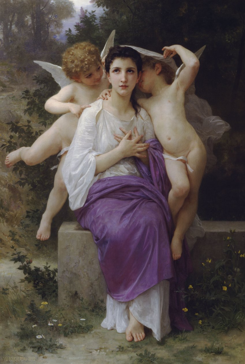 Sydämen herääminen (1892) tekijältä William Adolphe Bouguereau