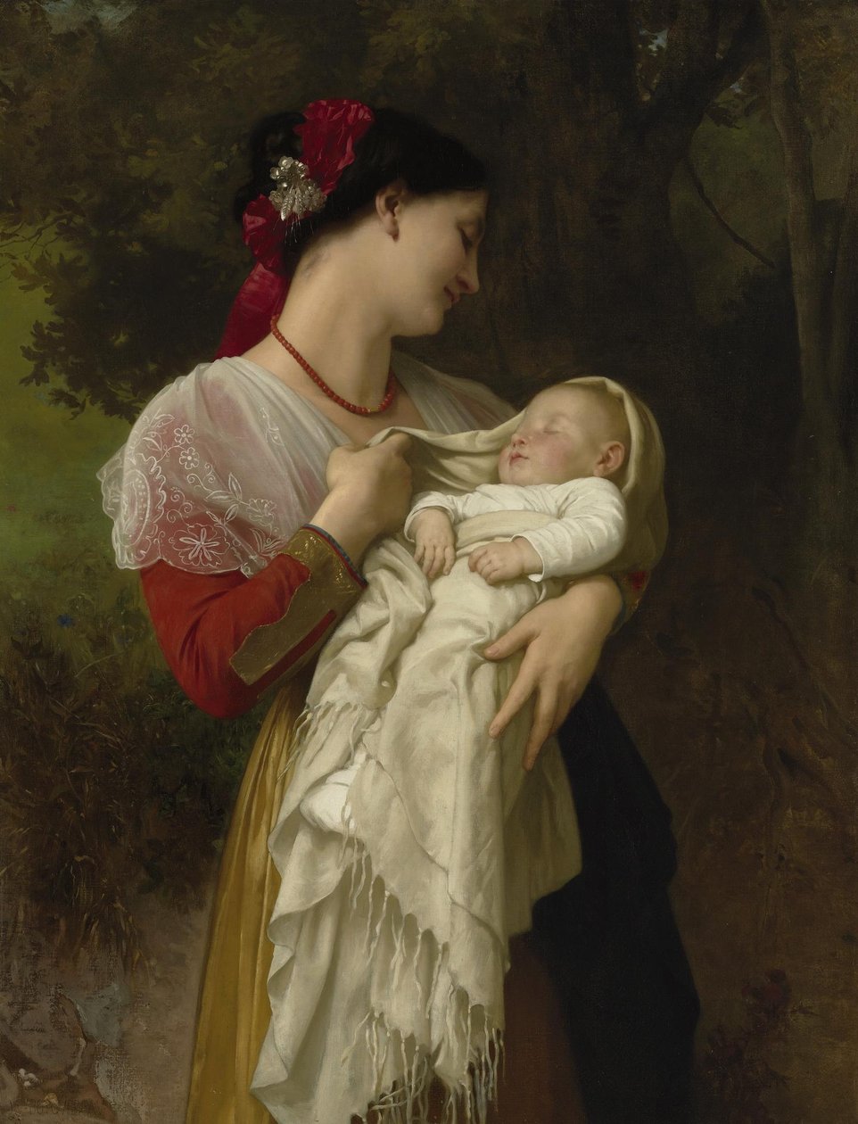 Äidin ihailu tekijältä William Adolphe Bouguereau