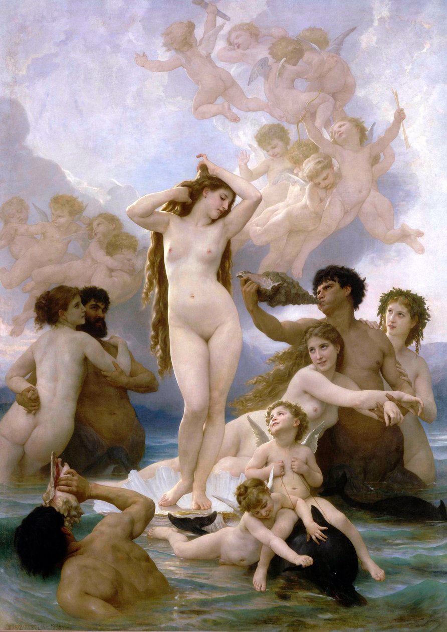 Venuksen syntymä tekijältä William Adolphe Bouguereau