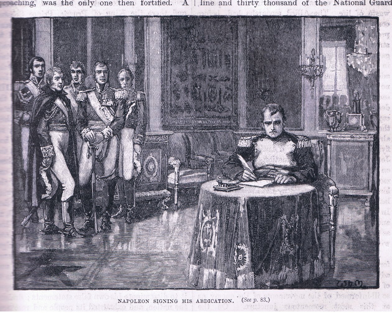 Napoleon allekirjoittaa kruunusta tekijältä William Barnes Wollen
