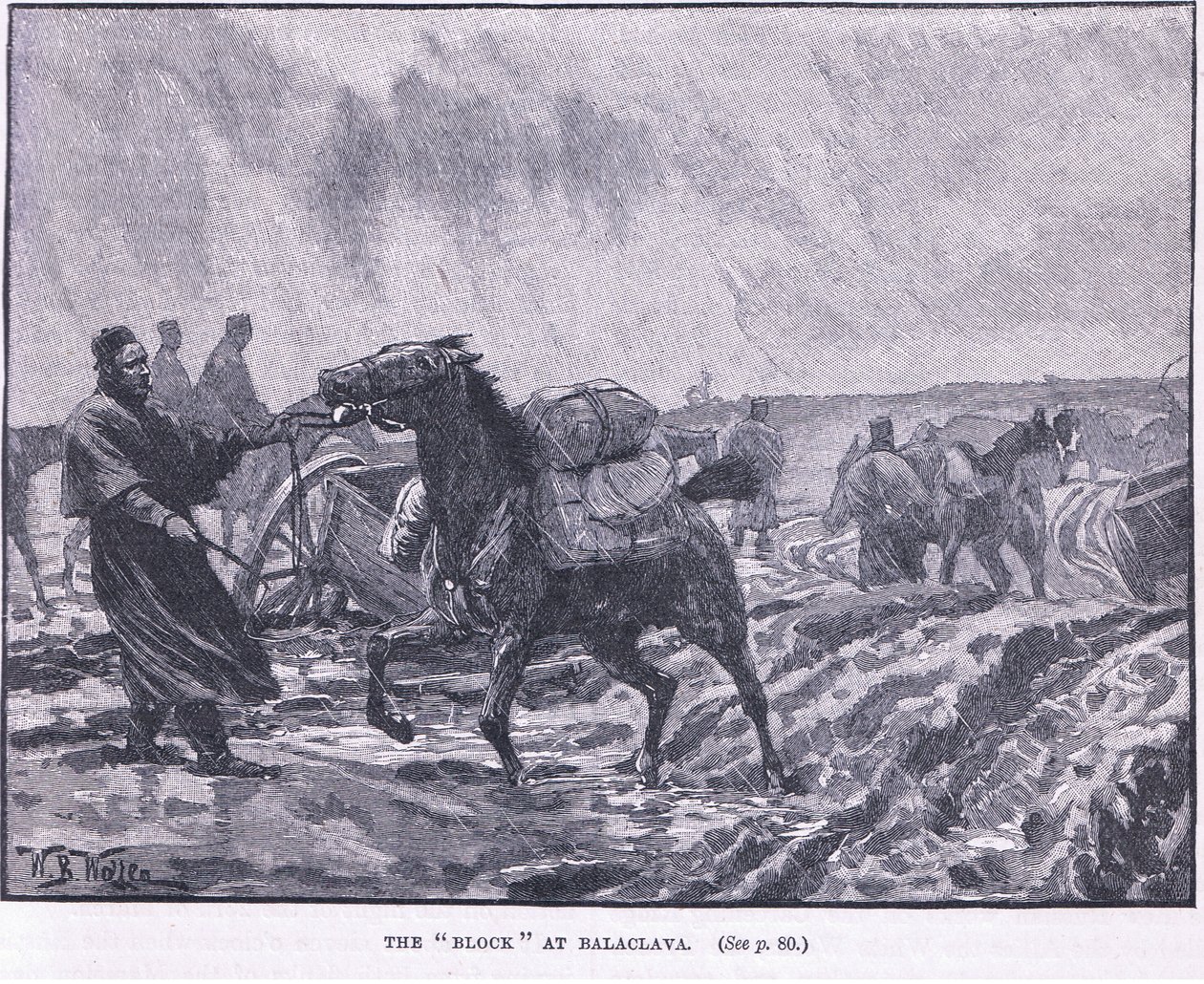 Kortteli Balaclavassa 1855 jKr tekijältä William Barnes Wollen