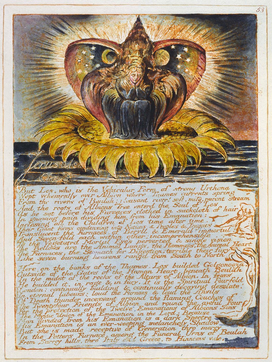 Jerusalem The Emanation of The Giant Albion (Jättiläinen Albion) tekijältä William Blake