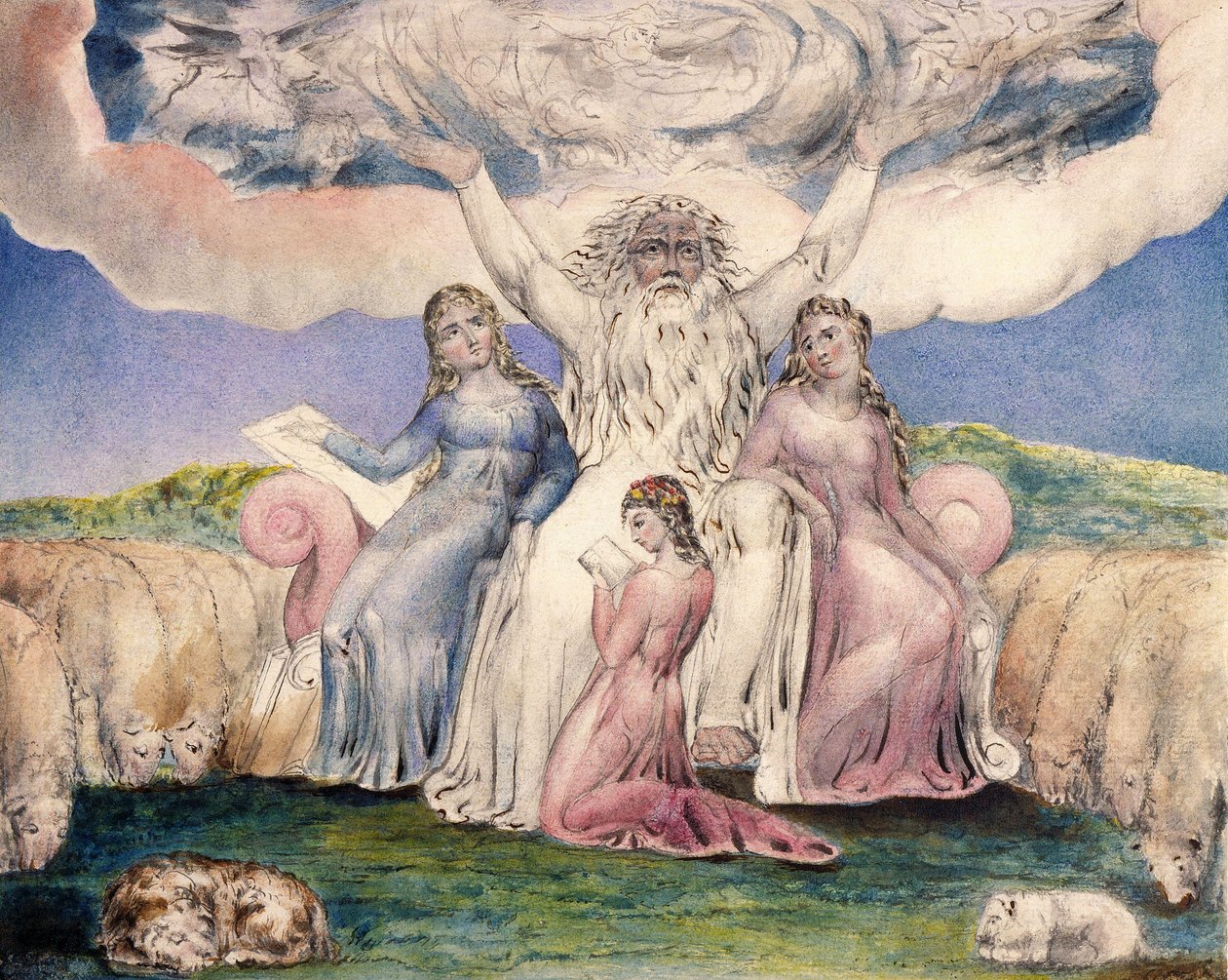 Job ja hänen tyttärensä tekijältä William Blake