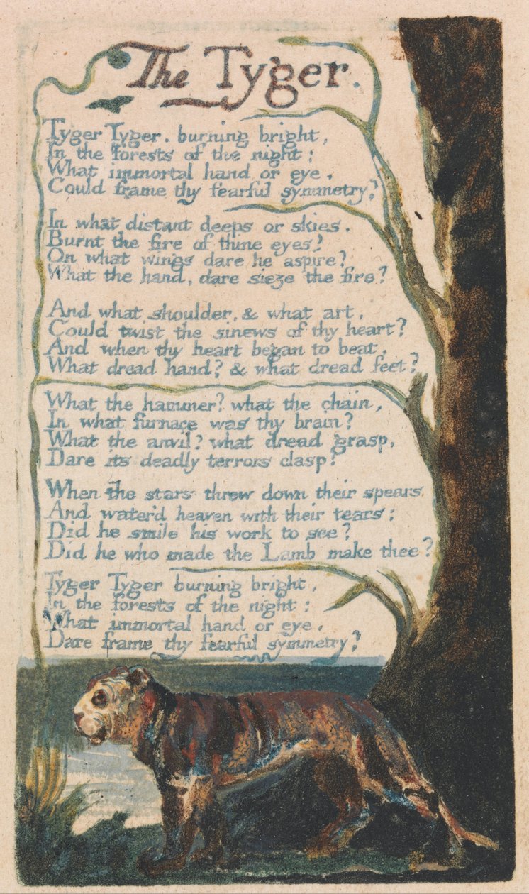 Viattomuuden ja kokemuksen laulut, levy 42, tekijältä William Blake