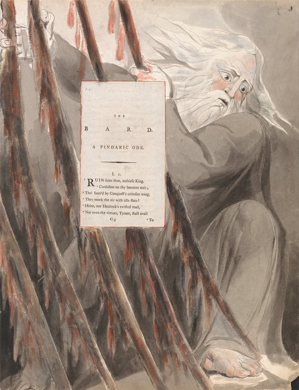 Thomas Greyn runot, Suunnittelu 55, The Bard. tekijältä William Blake