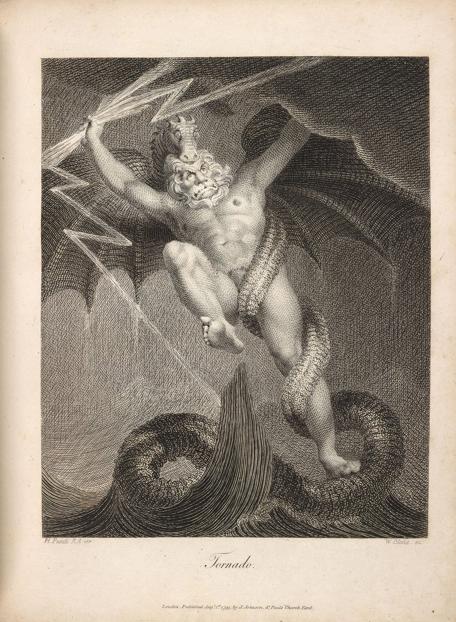 Tornado Fuseli ja Blake tekijältä William Blake