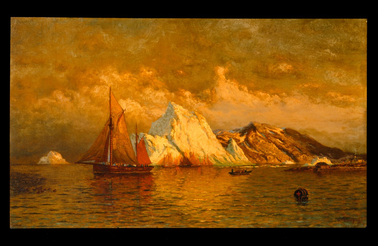 Near Midnight, Labrador, n. 1880 tekijältä William Bradford