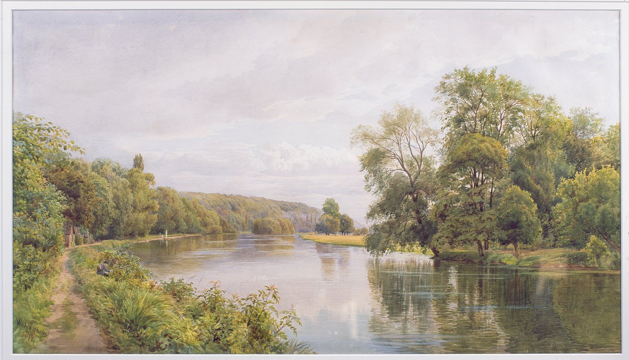 Thames, 1879 (wc paperilla) tekijältä William Bradley