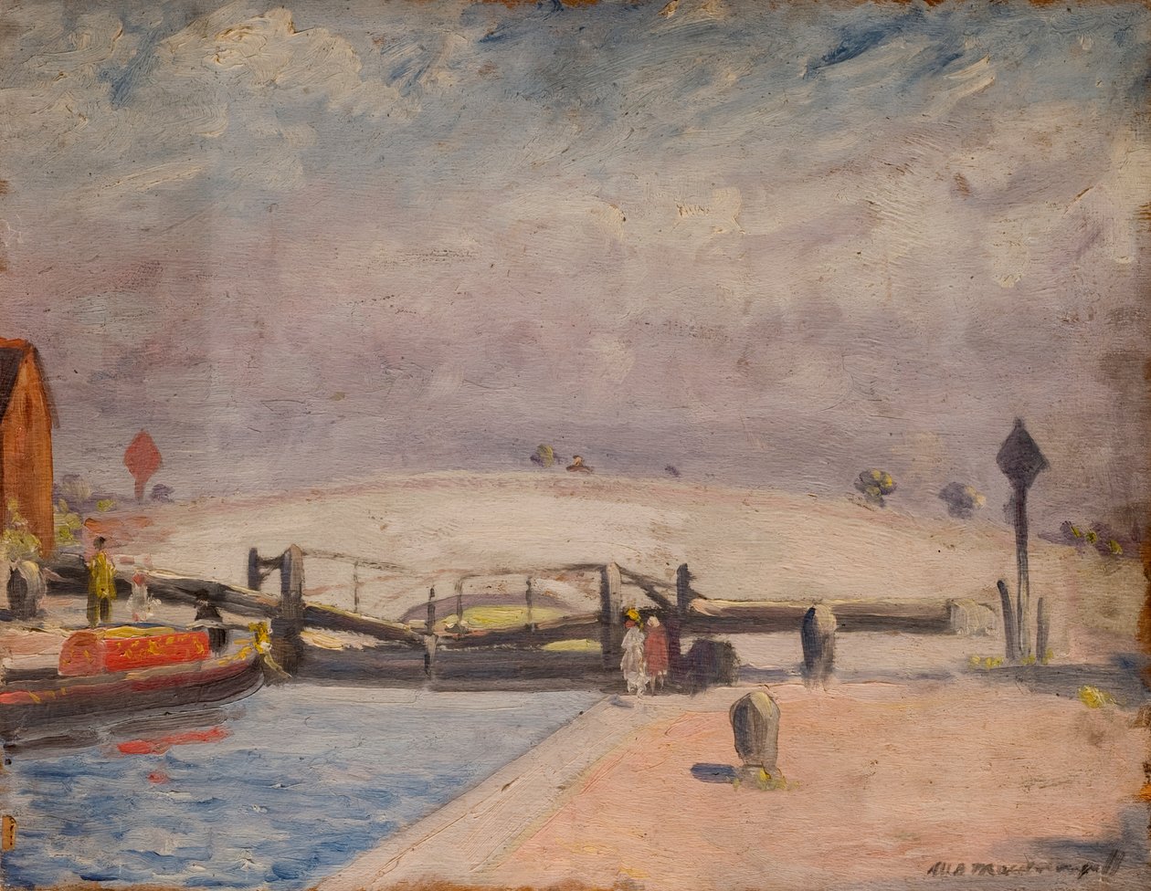 Kanavakohtaus, Weltonin sulku ja loossi, 1927 tekijältä William Brown MacDougall