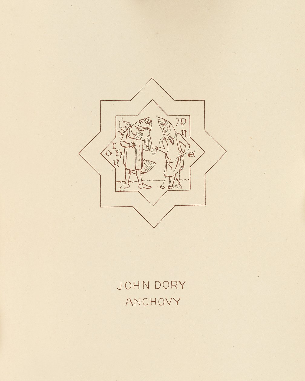 John Dory, Anjovis, 1878 tekijältä William Burges