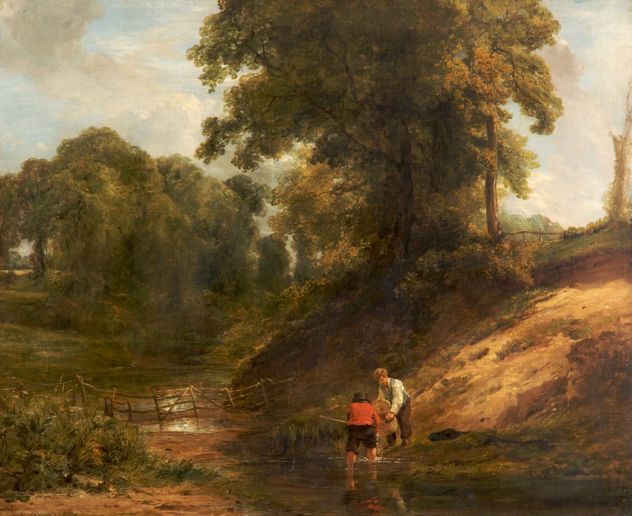Poikien kalastus, 1824 tekijältä William Collins