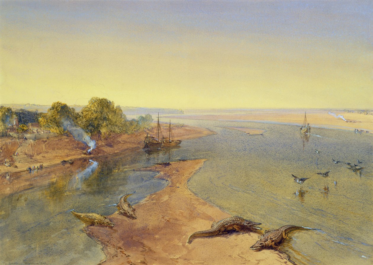 Ganges, 1863 tekijältä William Crimea Simpson