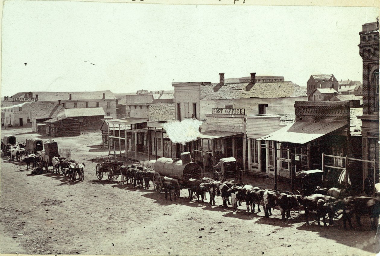 Larimer St, Denver, Colorado, 1862 tekijältä William Gunnison Chamberlain