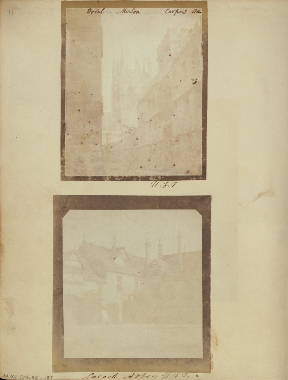 Piha Lacockin luostarissa. tekijältä William Henry Fox Talbot