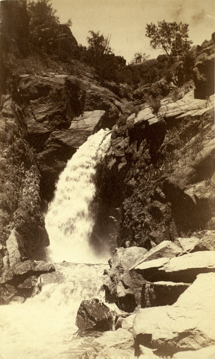 Rainbow Falls, n. 1880 (albumiprintti) tekijältä William Henry Jackson