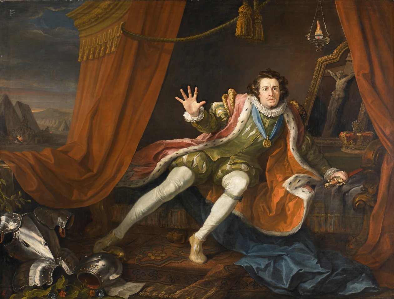 David Garrick Richard III: na tekijältä William Hogarth