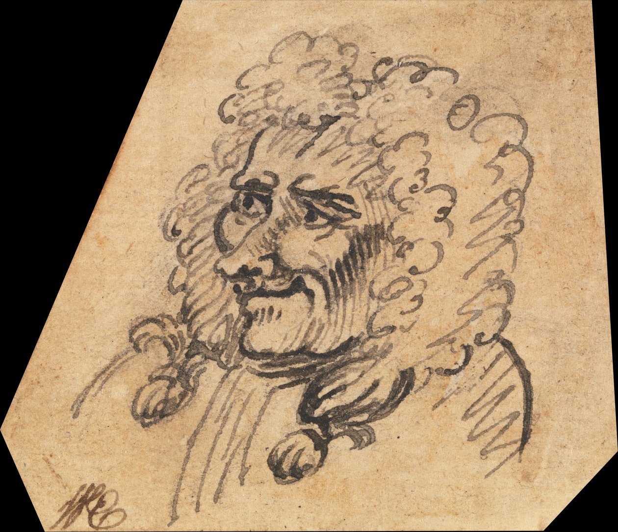 Groteski urospää tekijältä William Hogarth