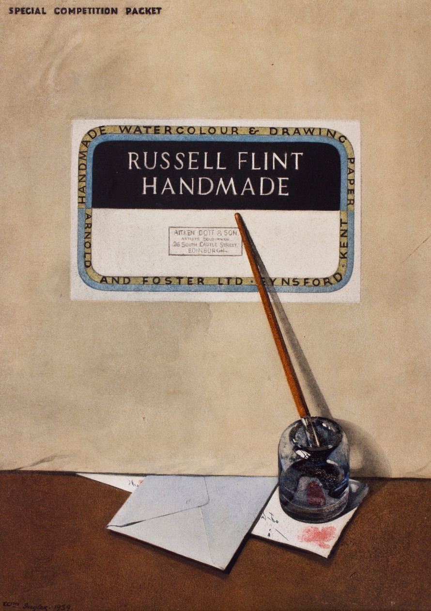 Trompe l?oeil, 1939 (tussi ja wc paperille) tekijältä William Inglis