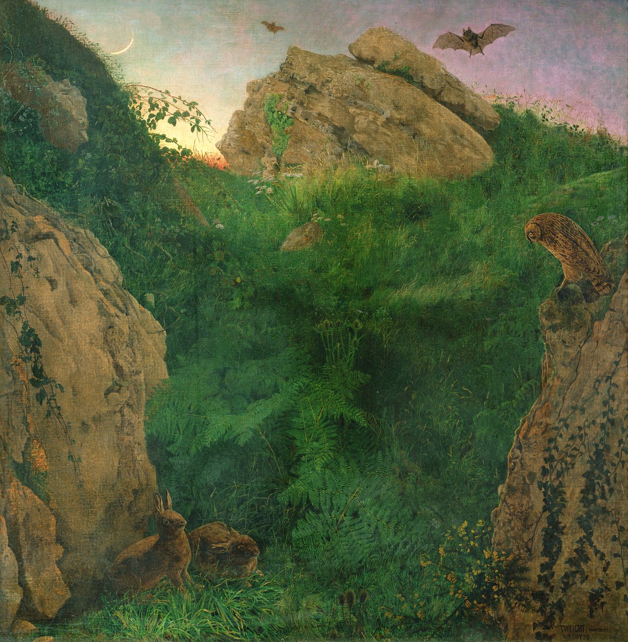 Twilight (öljy) tekijältä William J. Webbe or Webb