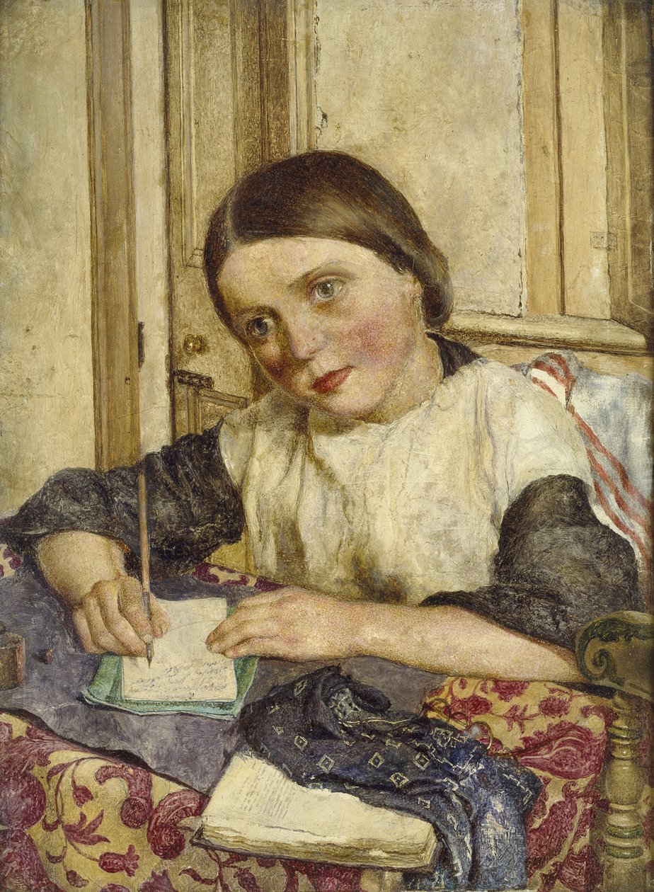 Gaslight, 1854 (öljy grafiitin päällä paneelissa, asennettu piirustuksena) tekijältä William Lee