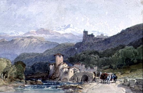 Strada di Aquila, 1800-luku tekijältä William Leighton Leitch