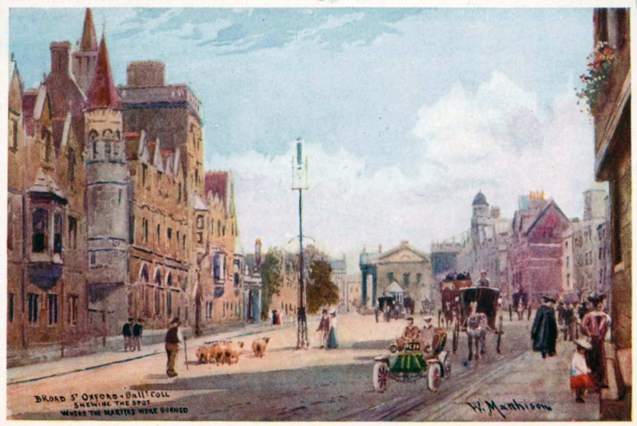 Broad St, Oxford, ja Balliol College. tekijältä William Matthison