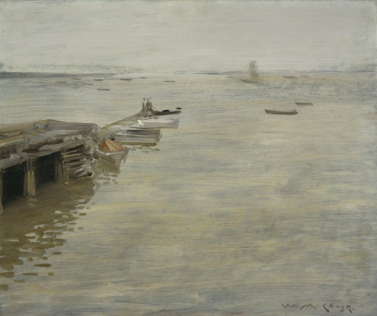 Harmaa päivä, 1886 tekijältä William Merritt Chase