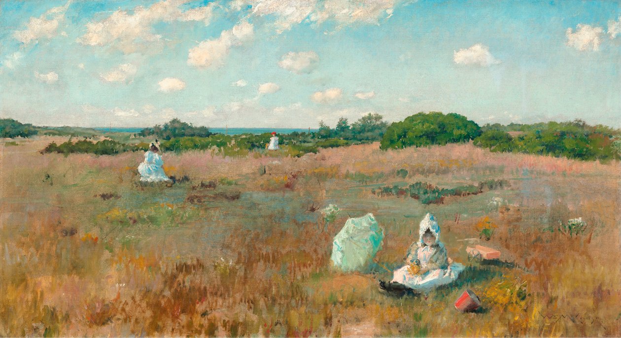 Syksyn kukkien kerääminen tekijältä William Merritt Chase