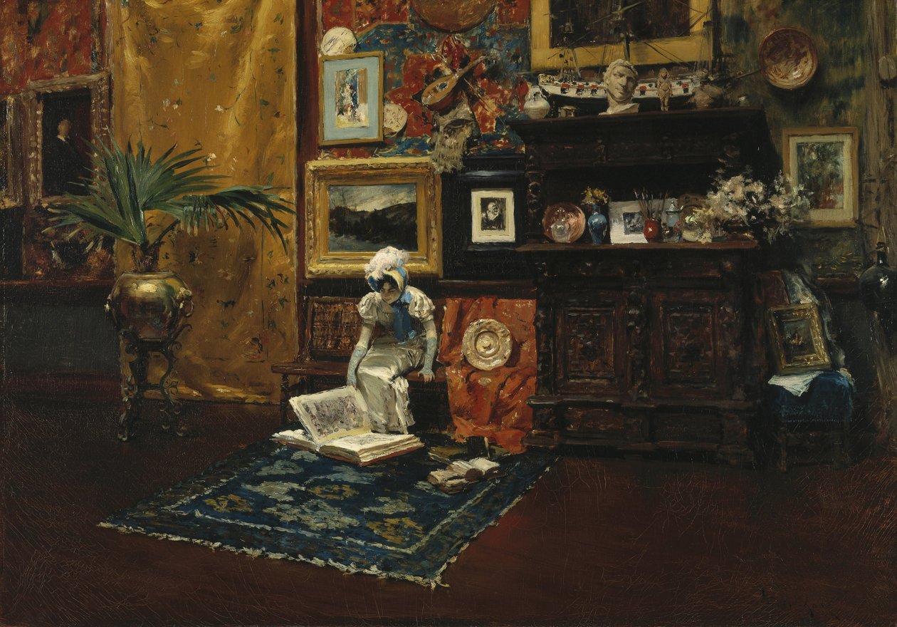 Studio Interior tekijältä William Merritt Chase