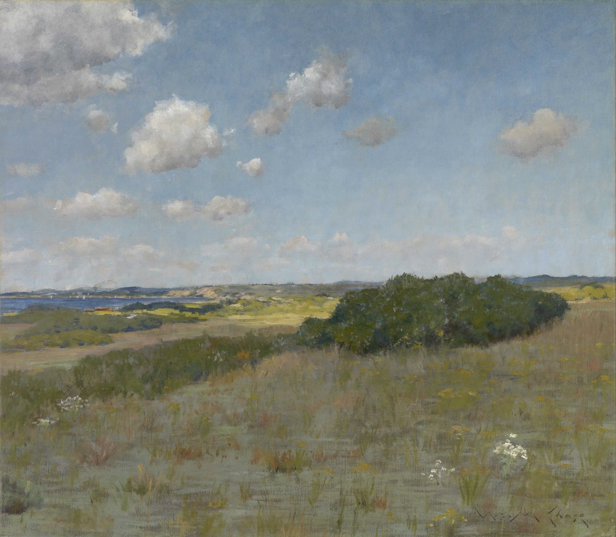 Auringonvalo ja varjo, Shinnecock Hills tekijältä William Merritt Chase