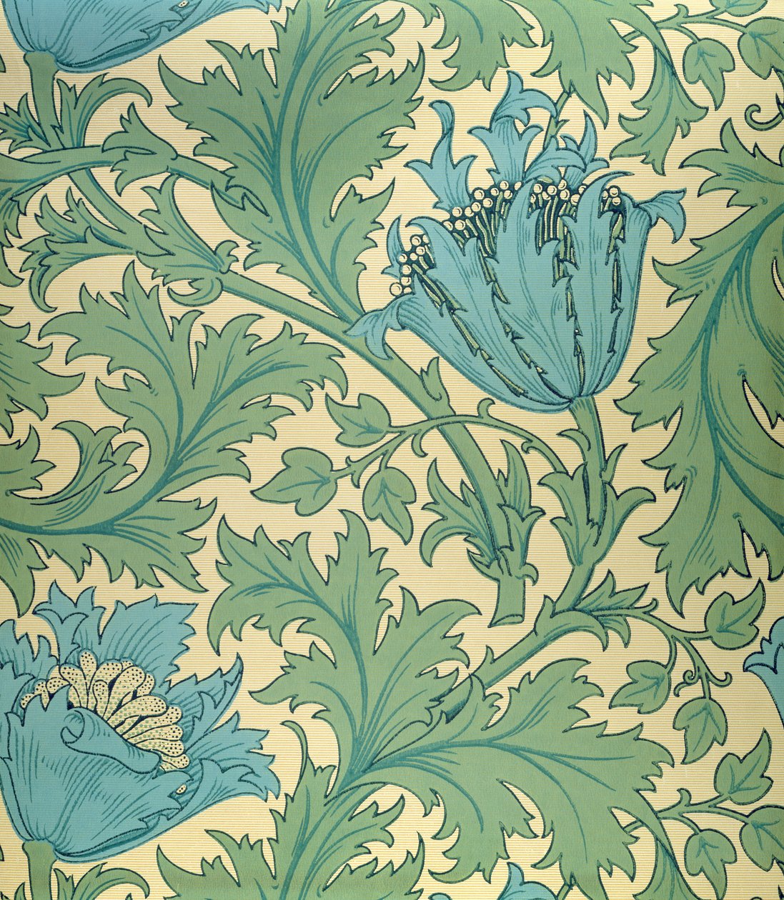 Anemone-malli (tekstiili) tekijältä William Morris