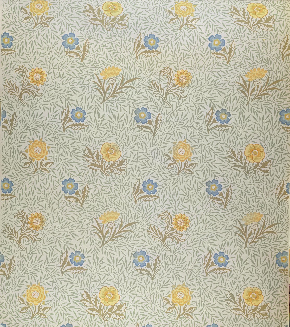 "jauhemainen" muotoilu (tekstiili) tekijältä William Morris
