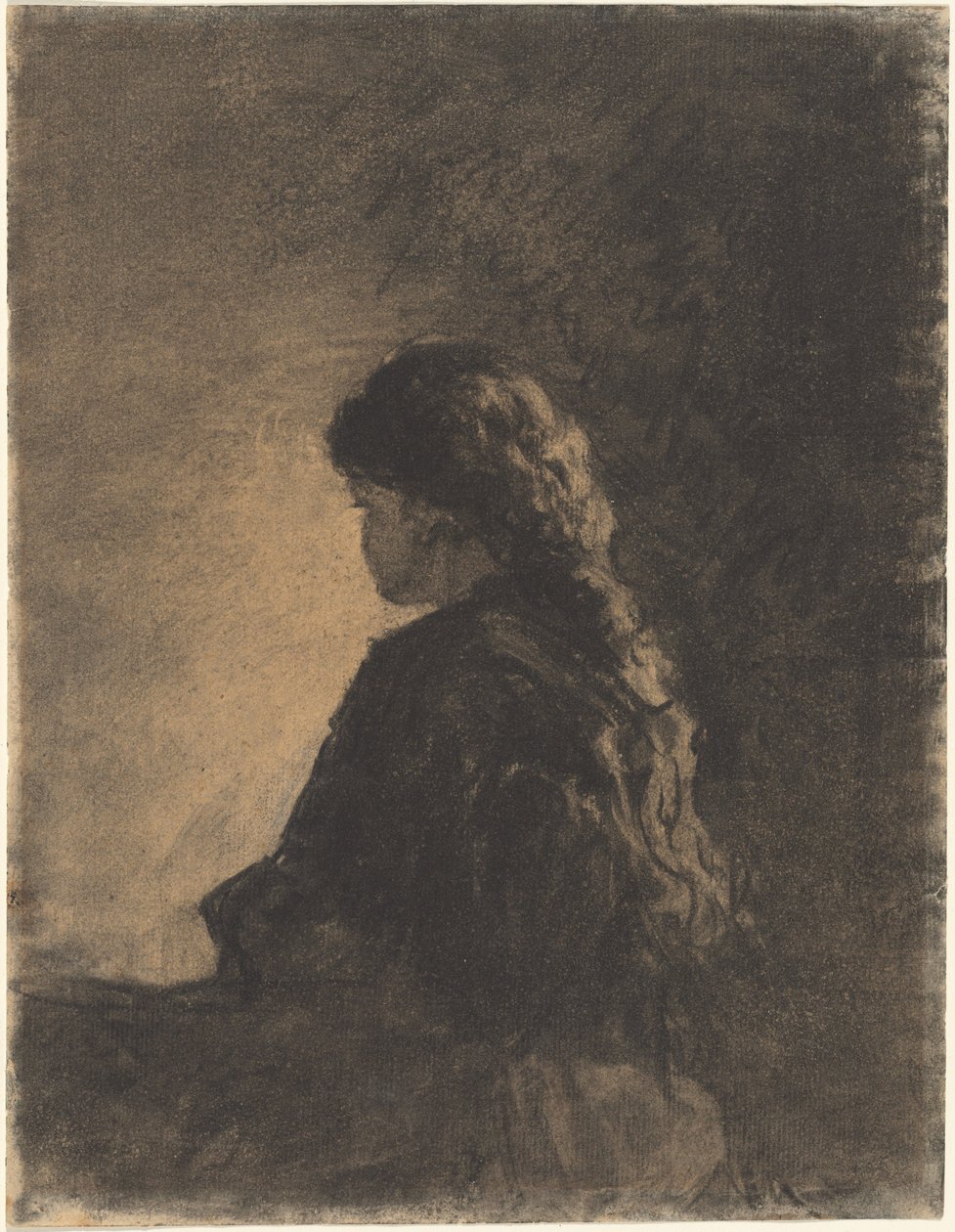 Istuva tyttö tekijältä William Morris