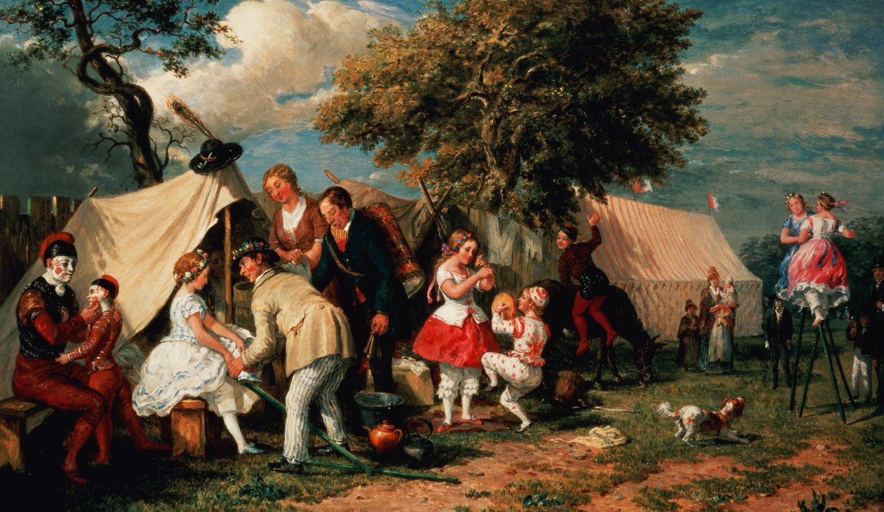 Akrobaattien leiri, Epsom Downs tekijältä William Parrott