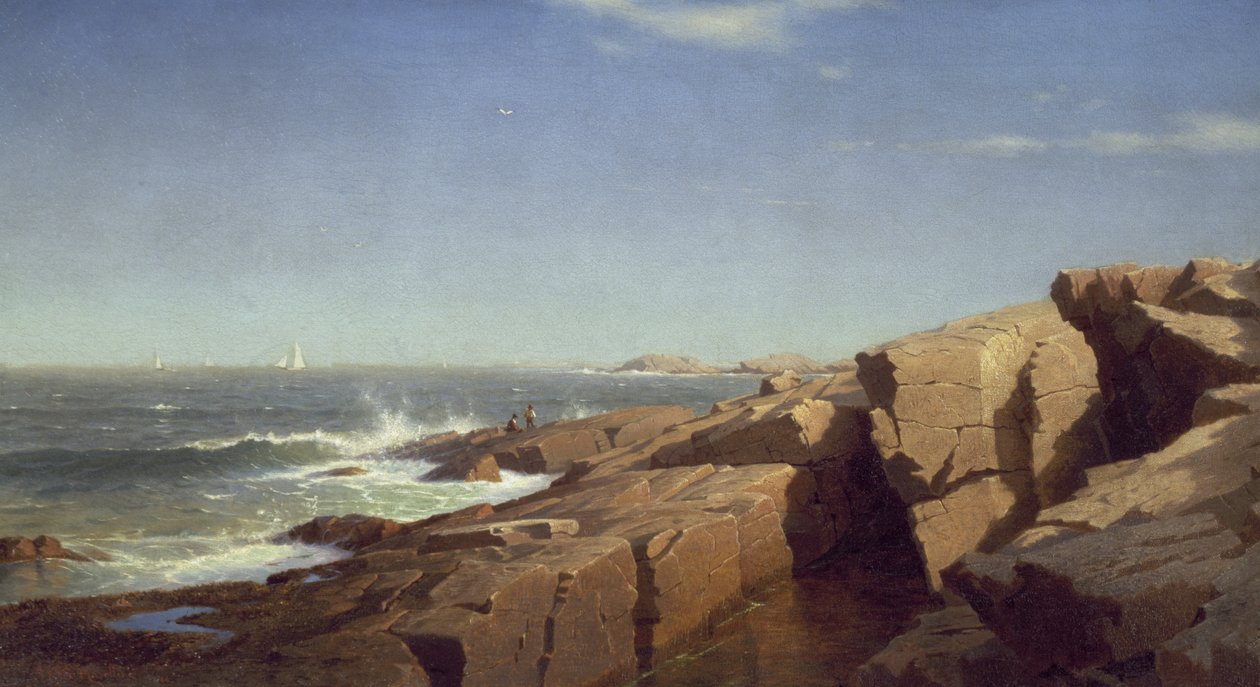 Rocks at Nahant, 1864 tekijältä William Stanley Haseltine