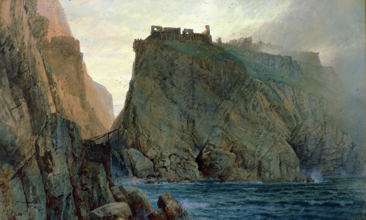 Tintagel Cornwallin rannikolla tekijältä William Trost Richards
