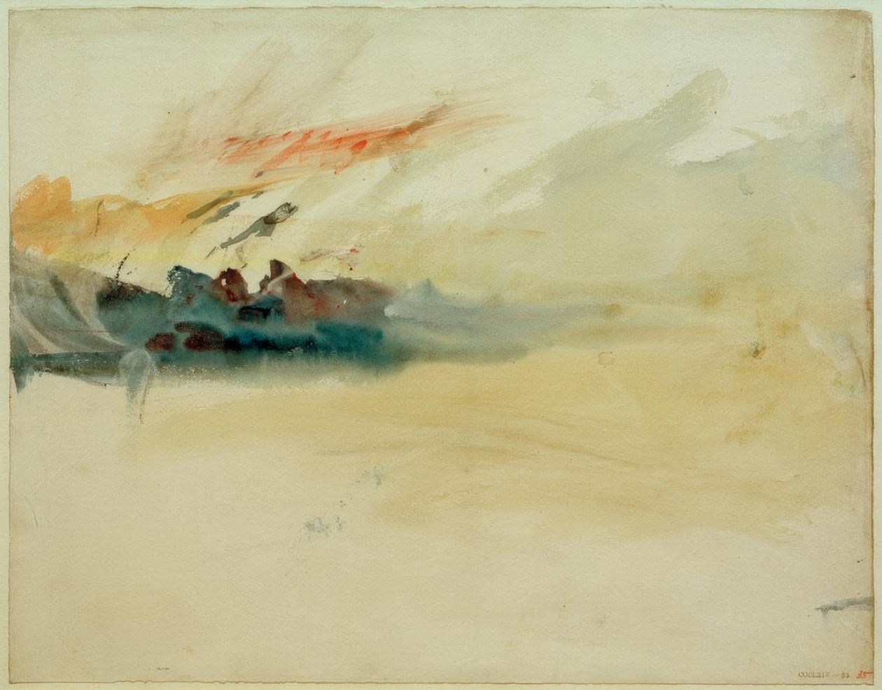 Myrskyinen taivas tekijältä Joseph Mallord William Turner