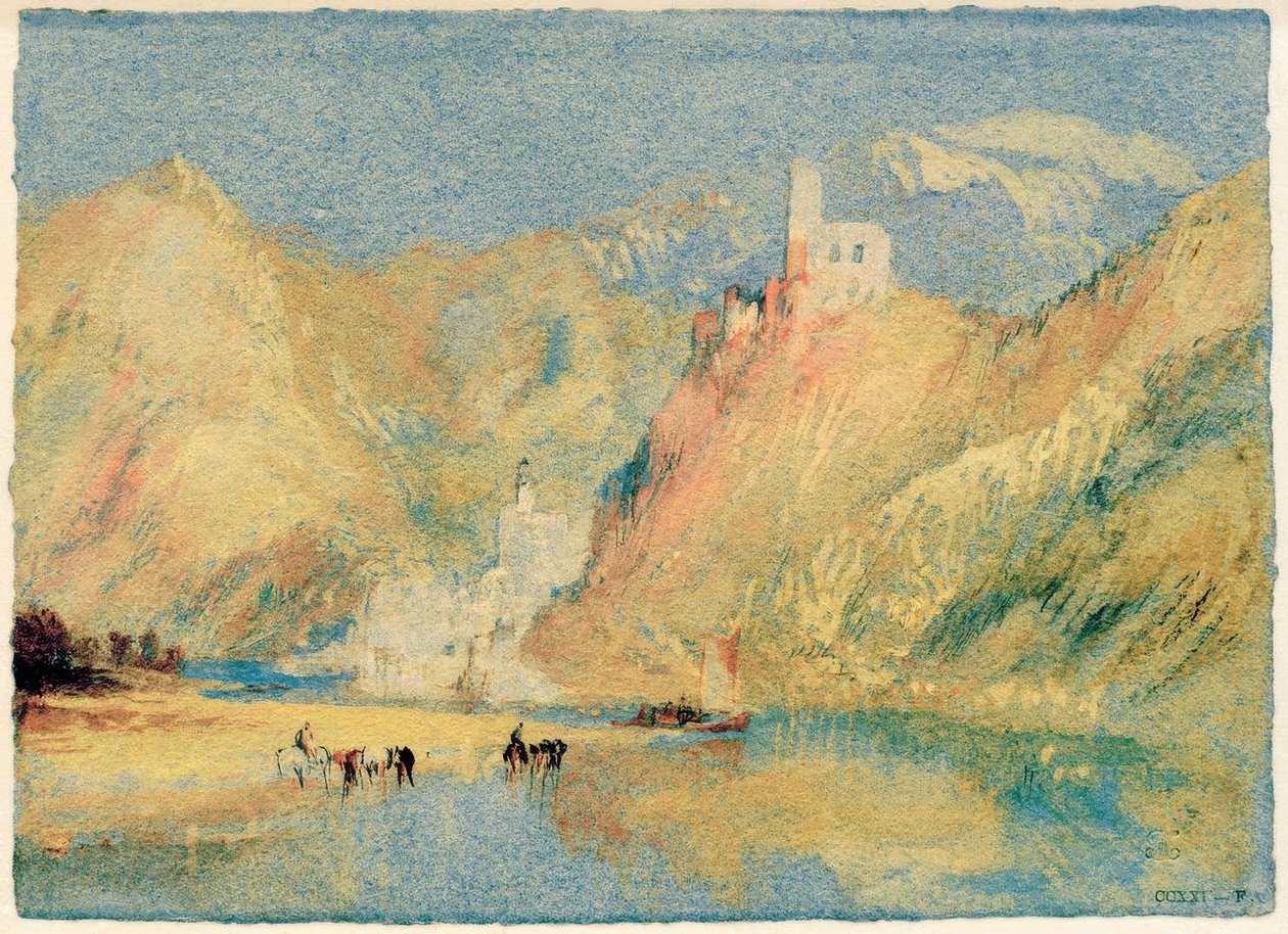 Beilstein und Burg Metternich tekijältä Joseph Mallord William Turner