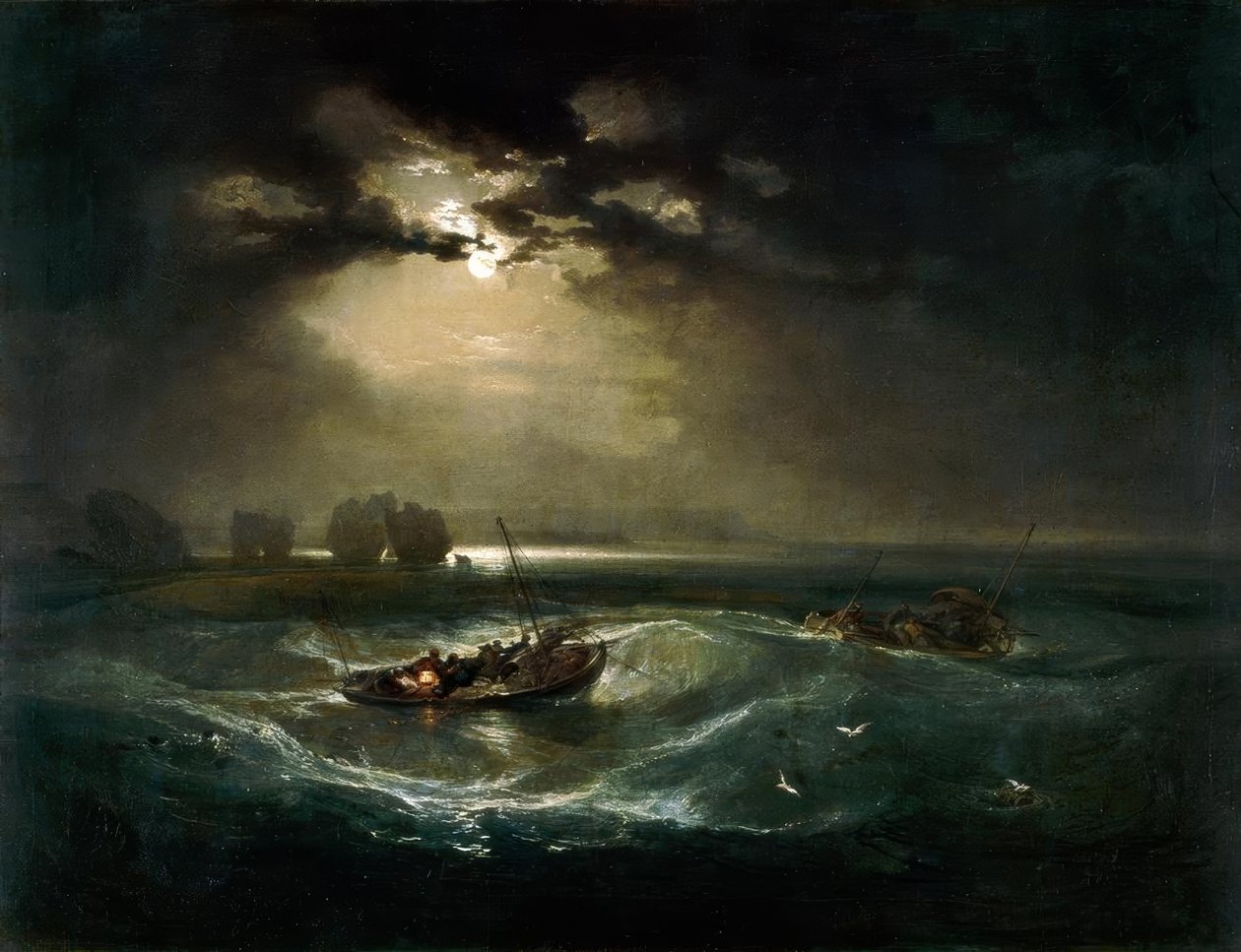 Kalastajat merellä / The Cholmeley Sea Piece (Cholmeley Sea Piece) tekijältä Joseph Mallord William Turner