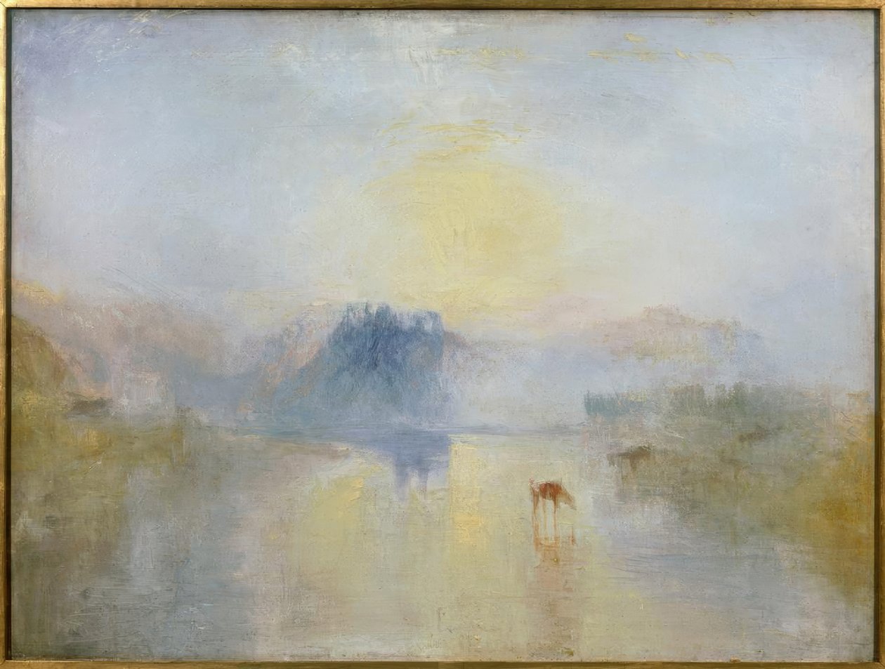 Norhamin linna, auringonnousu tekijältä Joseph Mallord William Turner