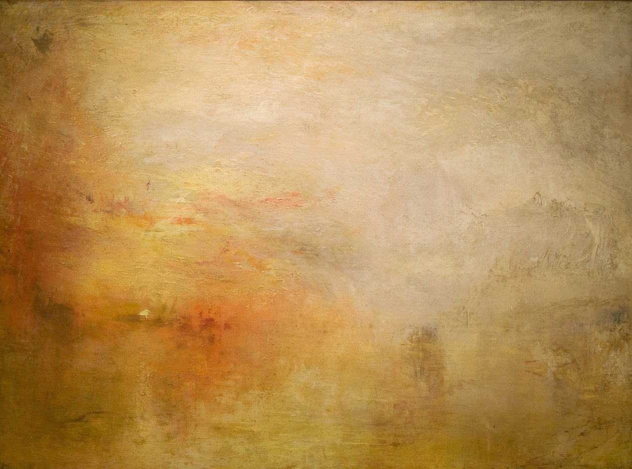 Sonnenuntergang über dem See tekijältä Joseph Mallord William Turner