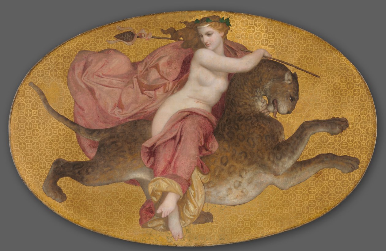 Bacchante pantterissa tekijältä William Adolphe Bouguereau
