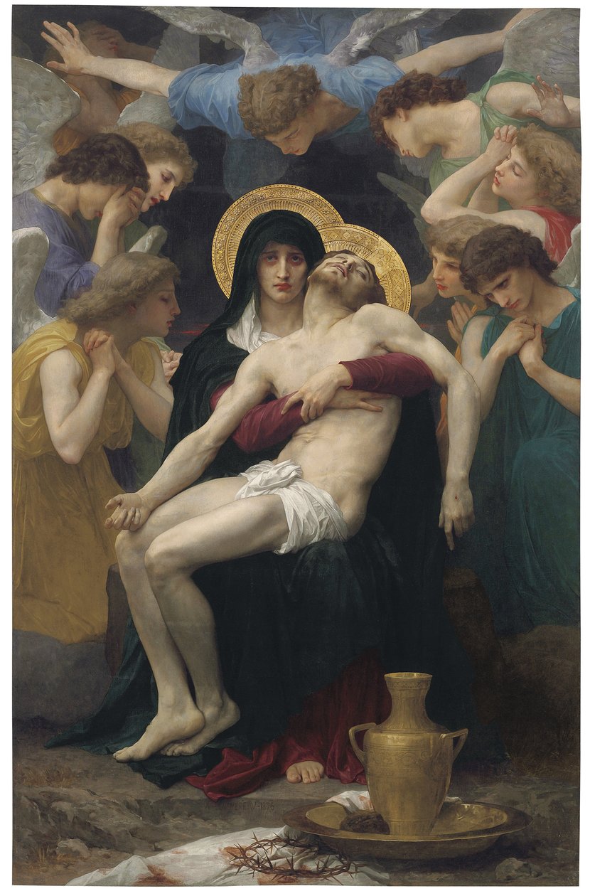 Pieta, 1876 tekijältä William Adolphe Bouguereau