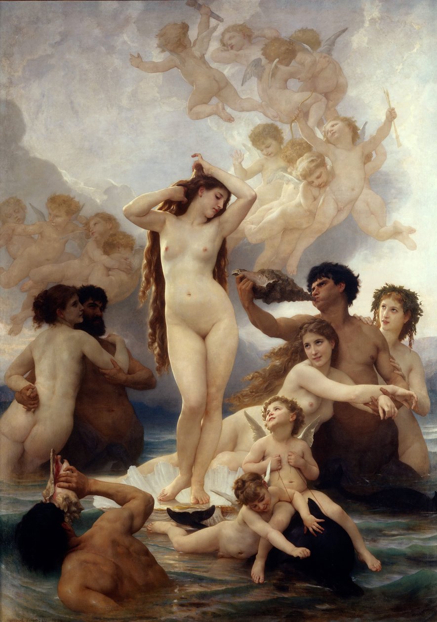 Venuksen syntymä tekijältä William Adolphe Bouguereau