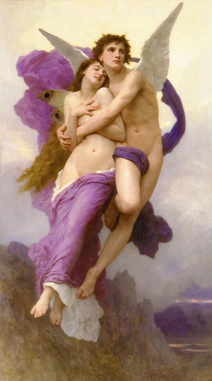 Psychen sieppaus, 1895. tekijältä William Adolphe Bouguereau